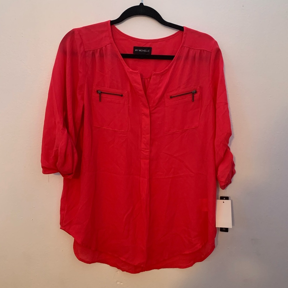 Kohl’s My Michelle red blouse